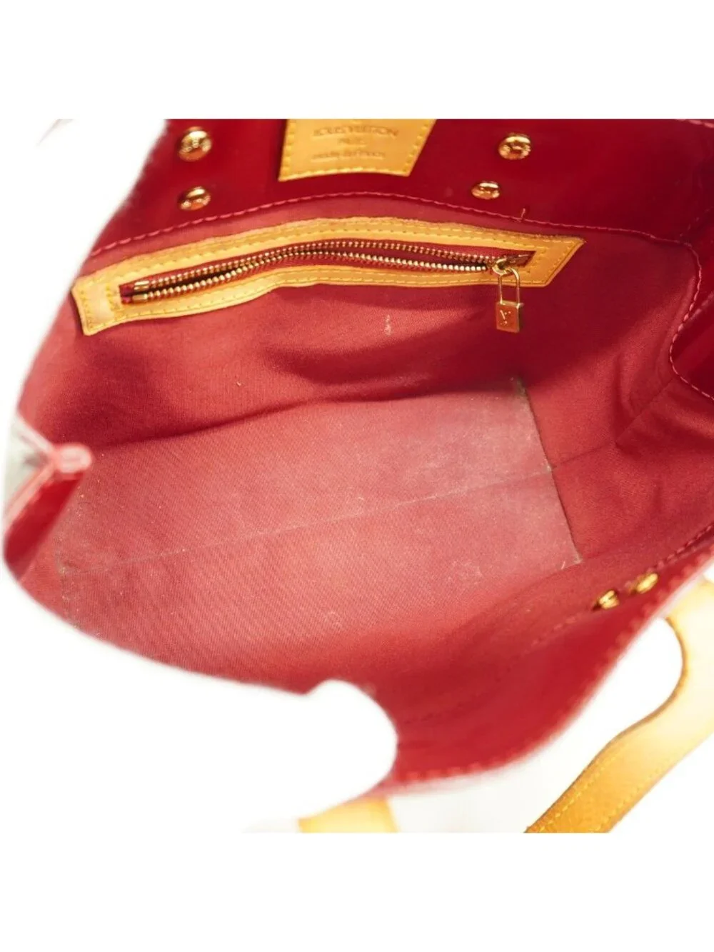 Louis Vuitton Handbag Vernis Reed PM Pomme D'amour